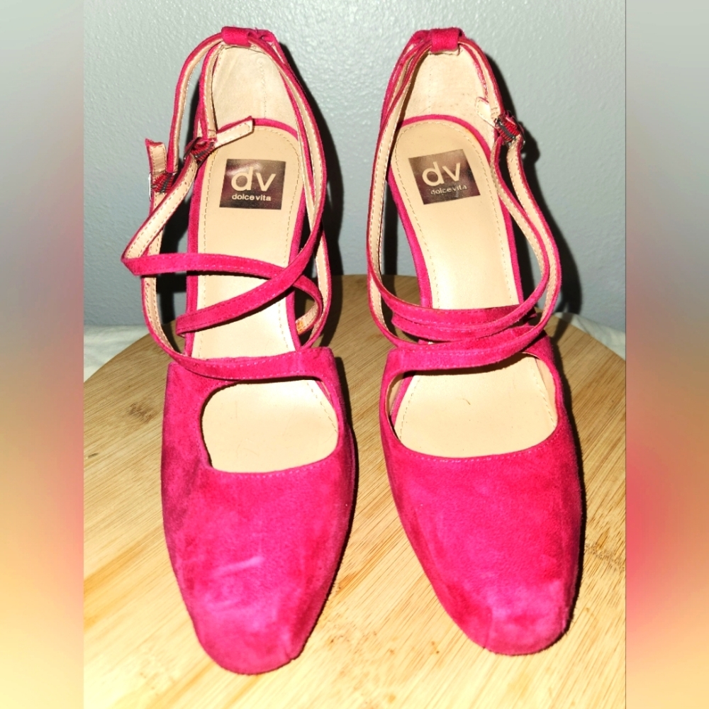 Pink Dolce Vita strappy heels